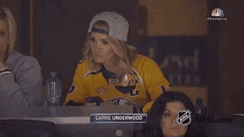 Carrie Underwood at Preds Game