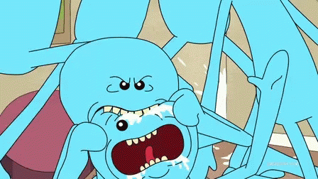 peluche rick et morty mr meeseeks fight