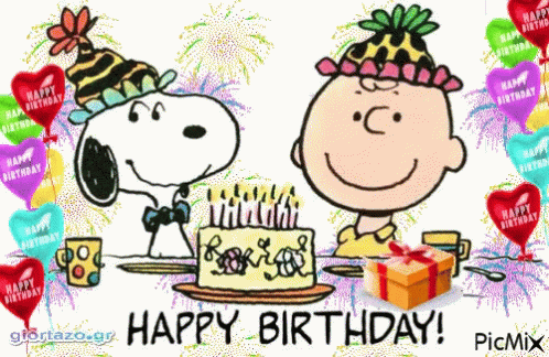 Happy Birthday Snoopy GIF - HappyBirthday Snoopy CharlieBrown GIFs