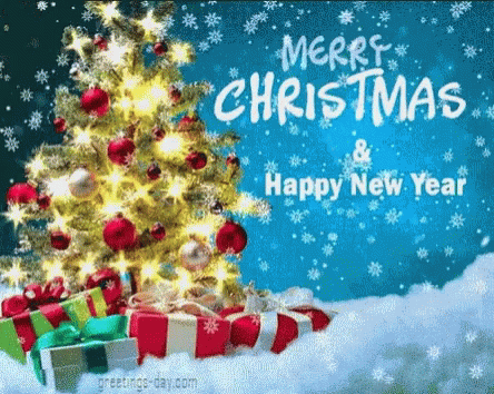 Merry Christmas Happy New Year GIF - MerryChristmas HappyNewYear