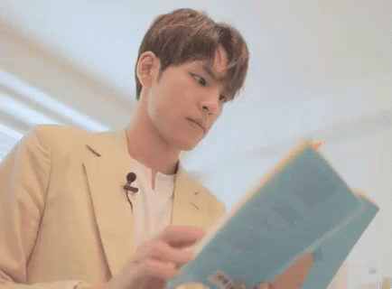 Image result for day6 reading book gif
