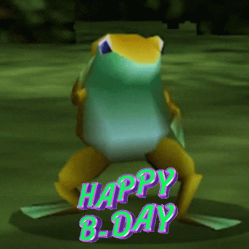 Happy Birthday Frog Gif Happybirthday Frog Dance Disc - vrogue.co