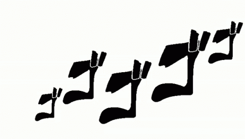 Kanji Jojo Menacing Transparent
