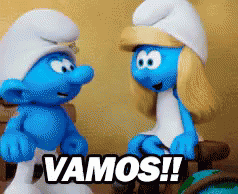 Vamos GIF - Smurfs LetsGo Yay - Descubre & Comparte GIFs