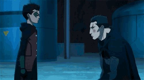 Batman Vs Robin Damian Wayne GIF - BatmanVsRobin Robin DamianWayne ...