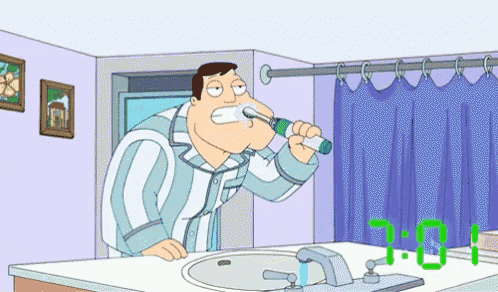 morning schedule american dad gif americandad morning schedule