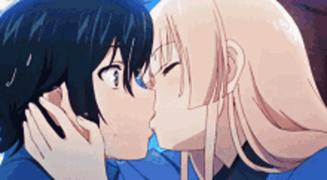 Anime Kiss Gif Anime Kiss Love Discover Share Gifs The meaning of a kiss on the cheek. anime kiss gif anime kiss love discover share gifs