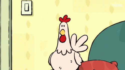 Looking At The Chicken Annie Bramley GIF - LookingAtTheChicken