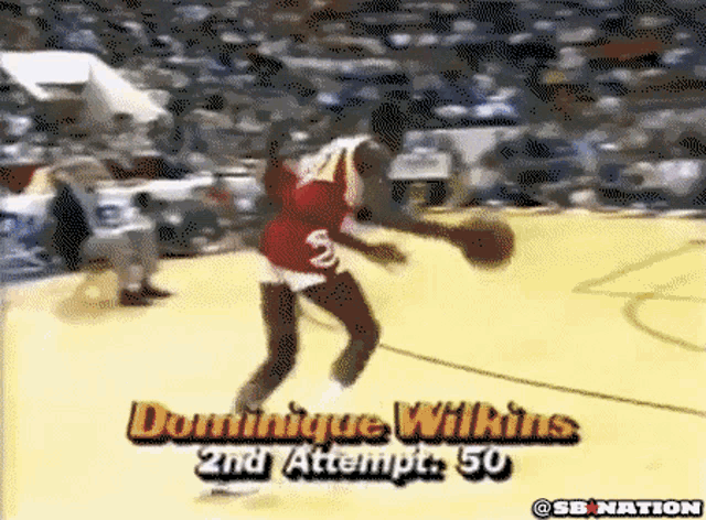 Dominique Wilkins Windmill Dunk GIF - DominiqueWilkins WindmillDunk Basketball GIFs