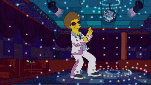 Disco Stu GIF - Disco Simpsons Dancing GIFs