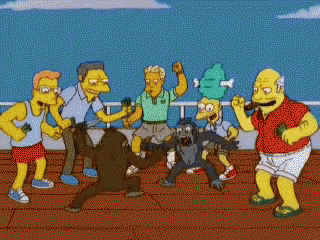 Simpsons Monkey Knife Fight GIF - Simpsons MonkeyKnifeFight FightFightFight  - Descubre & Comparte GIFs