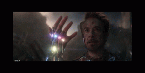 Ironman Snap Gif Ironman Snap Infinitystones Discover Share Gifs