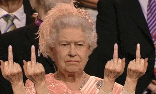 Image result for queen middle finger gif