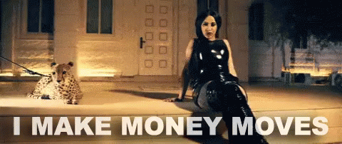 Image result for cardi b money moves gif