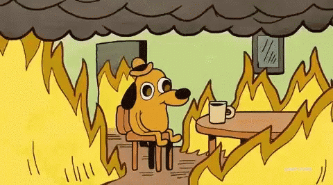 This Is Fine House On Fire GIF - ThisIsFine HouseOnFire Coffee - Discover &amp;  Share GIFs