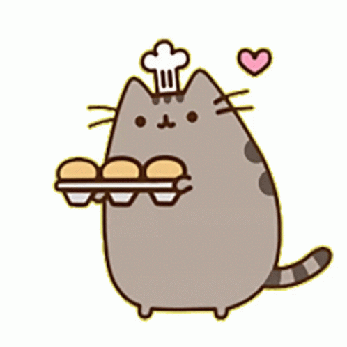 Pusheen Baking GIF - Pusheen Baking Heart - Discover & Share GIFs