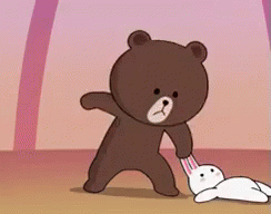 teddy bear angry