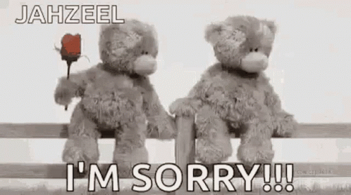 i am sorry teddy