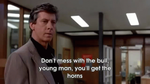 Mess With Bull You Get The Horns GIFs | Tenor