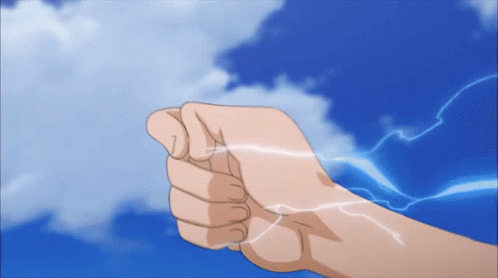 Anime fist pump gif