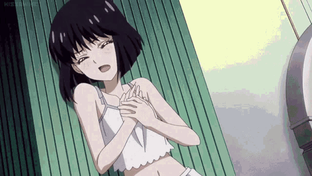 Anime heart attack gif