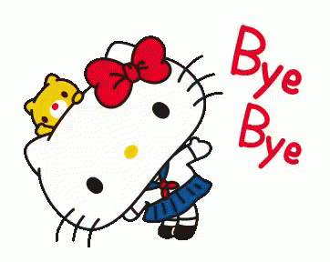 Hello Kitty Bye Bye GIF - HelloKitty ByeBye - Discover & Share GIFs