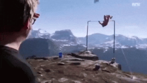 Featured image of post Almost Falling Off A Cliff Gif Bride saved the groom from falling off the cliff