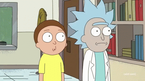morty and tiny rick laughing gif rickandmorty lol laughing