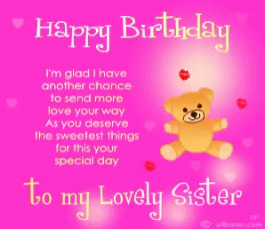 happybirthday sister gif happybirthday