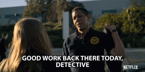 Image result for great detective work gif