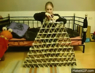 Falling House Of Cards GIF - Falling HouseOfCards - Discover & Share GIFs