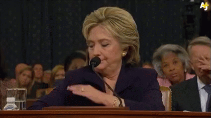 Image result for clinton wiping shoulder gif