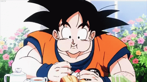 goku eating pop