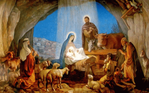 El Pesebre De Navidad Con El Niño Dios GIF - Pesebre NinoDios - Discover & Share GIFs