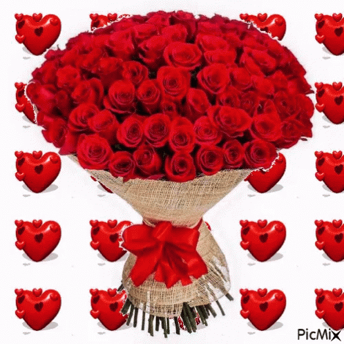 Roses Bouquet Gif Roses Bouquet Heart Discover Share Gifs