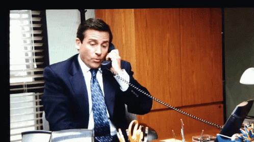Michael Scott The Office GIF - MichaelScott TheOffice Telephone - Discover & Share GIFs