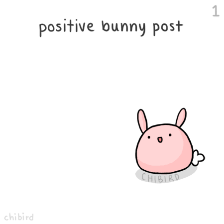 Positive Bunny GIF - Positive Staypositive Motivation - Discover & Share  GIFs