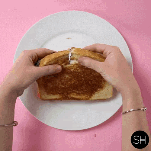 Rainbow Grilled Cheese Yum GIF RainbowGrilledCheese Yum Delicious