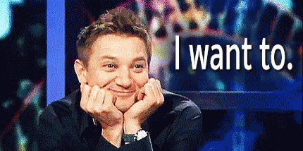I Want To GIF - JeremyRenner IWantTo Smiling - Discover & Share GIFs