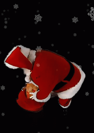 Dance Santa Claus GIF - Dance SantaClaus GivingPresents - Discover