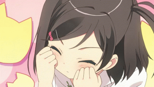 Anime guy blush gif
