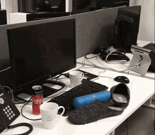 cleaning desk