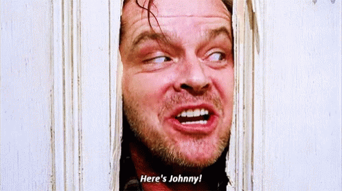 Heres Johnny The Shining GIF - HeresJohnny TheShining JackNicholson - Discover & Share GIFs