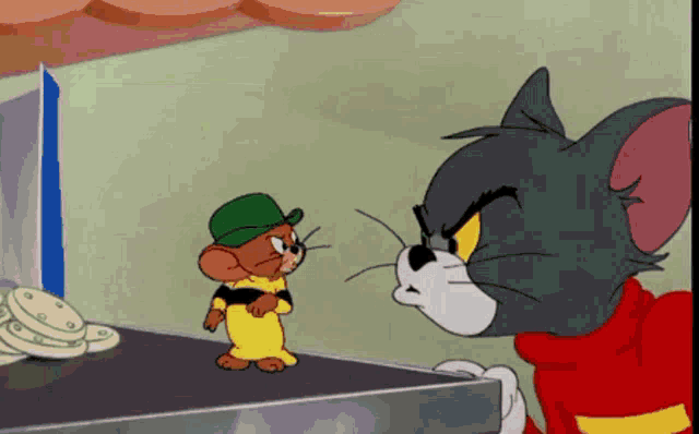 tom and jerry fight over food fight over milk bowl