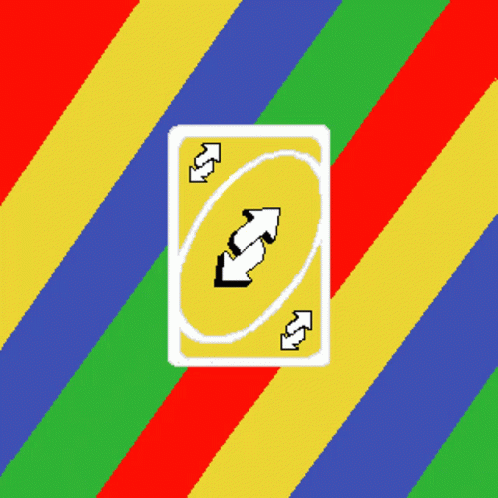 Green Yellow Reverse Card