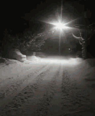 snow night gif snow
