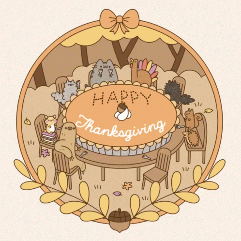 Thanksgiving Pusheen GIF - Thanksgiving Pusheen Cat - Discover & Share GIFs