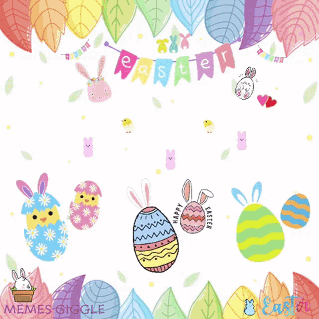Happy Easter Memes Giggle GIF - HappyEaster MemesGiggle 2021 GIFs