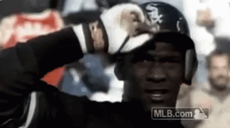 Michael Jordan Baseball GIF - MichaelJordan Baseball Tip - Discover & Share GIFs