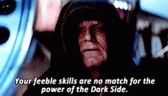 Image result for power of the dark side gif"